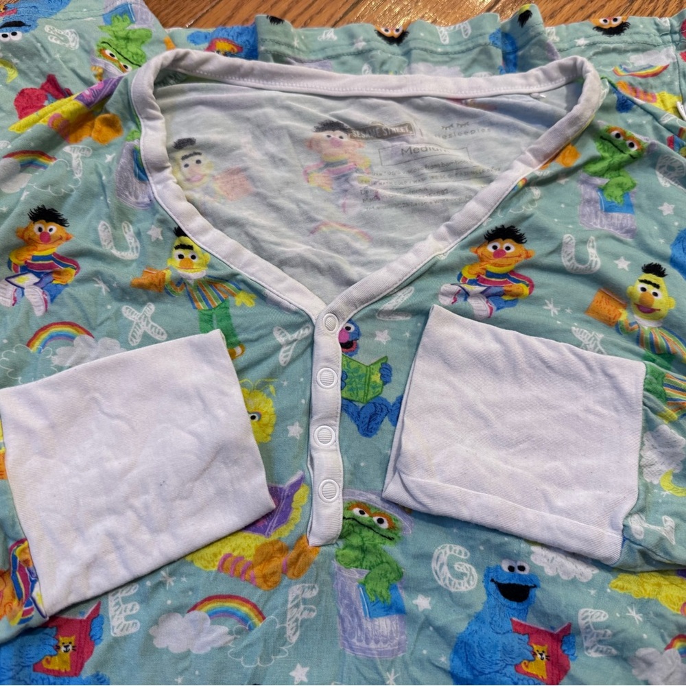Little Sleepies Sesame Street Pajama Shirt - Picture 2 of 4